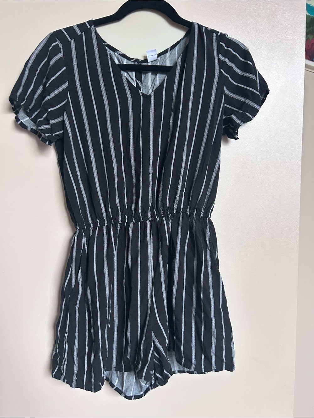 Old Navy Black & White Romper